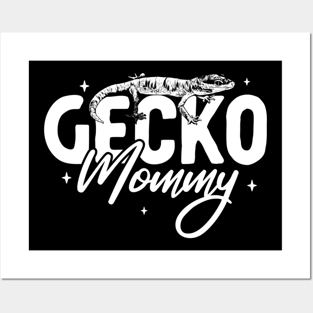 Gecko lover - Gecko Mommy Wall Art by Modern Medieval Design